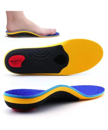 Valsole orthopedic insoles plantar fasciitis high arch support shoe inserts for heel spur flat foot foot pain comfort men & women insoles 44-45 EU 29cm blue