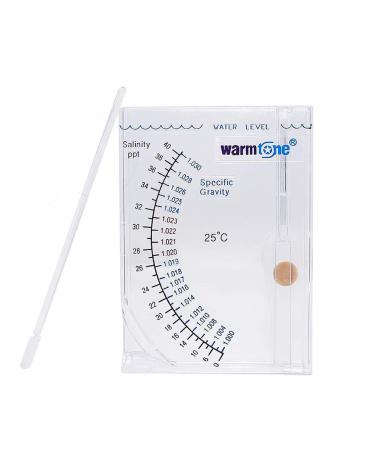capetsma Salinity Tester, Accurate Sea Hydrometer Aquarium Marine Salinity Meter for Fish Tank Pond Water Saltwater Freshwater Specific Gravity Test