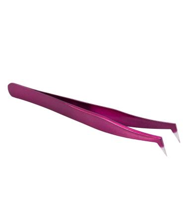 FYOBOT Pro Beauty Precise Straight Curved Eyebrow Eyelashes Extension Tweezers