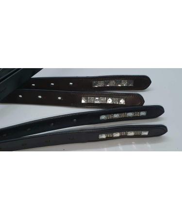 Buy Children s Leather Glittering Stirrup Straps - Big Liz Brown & Black (100-120 cm) - Numbered Tysons 100 cm Black - International Shipping - Buy Online on SooperMarket.com
