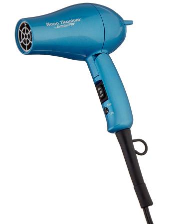 BaBylissPRO Nano Titanium Travel Dryer, Blue
