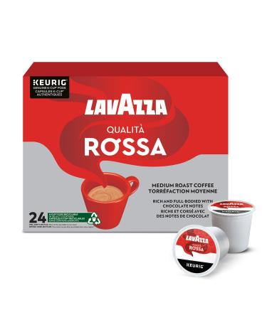 Lavazza Qualit Rossa Medium Roast K-Cup Coffee Pods 24 Count For Keurig Coffee Makers Crema e Gusto 24 count (Pack of 1)
