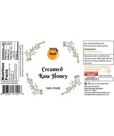 Pearl Honey Spreads Creamed Raw Honey Variety Flavored Gift Set| Raw and Unfiltered Pure Honey| Organic Matcha | Organic Cacao| Organic Cayenne| Organic Cinnamon| Organic Cacao|1.5 Ounces Per Jar - Buy Online on SooperMarket.com