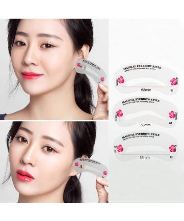 Kalolary 24 PCS Eyebrow Shaping Stencils Kit - DIY Eyebrow Grooming Templates for Perfect Shaping - Buy Online on SooperMarket.com