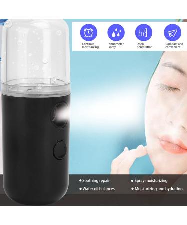 Handheld Facial Mist Sprayer Rechargeable Moisturizing Moisturizing Facial Moisturizing Sprayer (Black) - Buy Online on SooperMarket.com