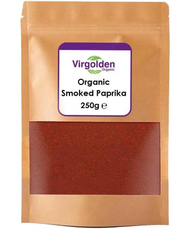 Organic Smoked Paprika Powder 250g by Virgolden Organic