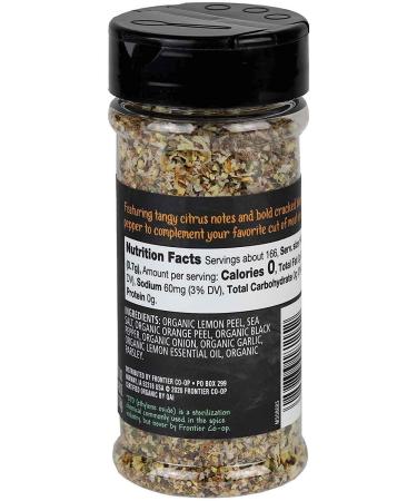 Frontier Co-op Organic Citrus Pepper - Prime Cuts, 4.09 oz (116 g) - Natural Flavor Enhancer - Buy Online on SooperMarket.com