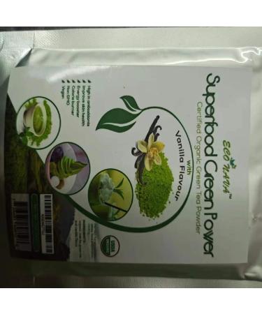 Mint Matcha Green Tea Powder - ECO NAVA - Certified USDA Organic - GMO Free - 100% Natural - Premium Grade Matcha Tea Powder for Making Cake Smoothie Latte & Baking - 250g / 9oz Bag - Buy Online on SooperMarket.com
