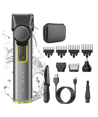QUR Cordless Rechargeable Hair Clipper & Trimmer Beard Trimmer for Men Adjustable Beard Trimmer with 4 Limit Combs Durable
