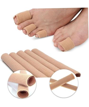 PLAFOPE 2pcs Gel Finger Toe Cover Thumb Protector - Elastic Silicone Wrap Bandages for Toe and Finger Support - Flesh Color - Buy Online on SooperMarket.com