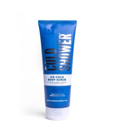 Duke Cannon Supply Co. Cold Shower Ice-Cold Body Scrub, 8 Fl. Oz. / Exfoliating Body Wash Scrub for Men, Alcohol-Free, Paraben-Free