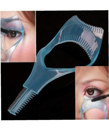 1pc Mascara Applicator Guide Tool 3 in 1 Eyelash Comb Makeup Eyelashes Comb Brush Rurler Cosmetic Tools Blue - Buy Online on SooperMarket.com