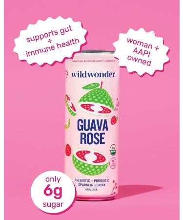 Wildwonder Sparkling Probiotic Juice 6pk Variety Pack - Gut Health & Immunity Support with Live Probiotics, Fiber, Organic & Low Sugar - Vegan & Caffeine Free - Buy Online on SooperMarket.com