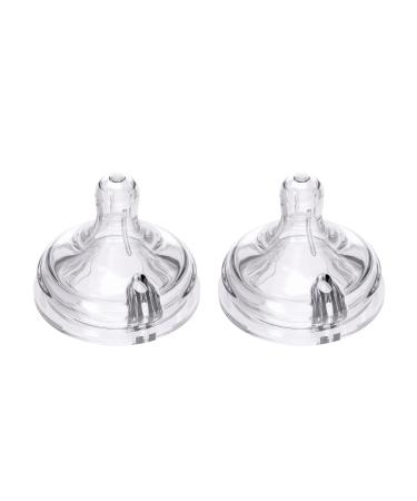 Yooforea Anti Colic Feeding Bottle Teat Medical Grade Silicone Replacement Nipples BPA BPS Free Medium Flow for 2M+ Babies Easy Latch On Design Fits All Yooforea Bottles (M) 2-Pack Medium 2M+