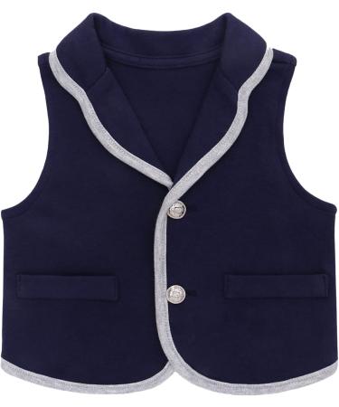 Famuka Baby Boy Formal Suit with Bows Waistcoat & Hat | Gentleman Tuxedo | 24 Months | Blue - Buy Online on SooperMarket.com