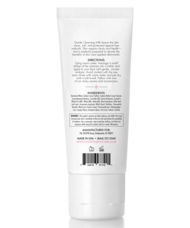 TOULON Gentle Milk Cleanser - Best Face Wash for Dry & Sensitive Skin | AHA Lactic Acid & Aloe Vera for Ultimate Hydration - Buy Online on SooperMarket.com