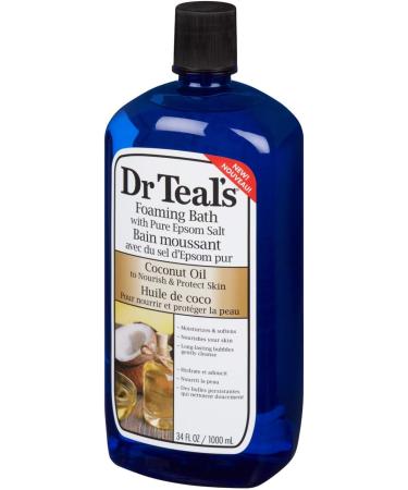 Dr Teal's Eucalyptus & Spearmint + Coconut Oil Foaming Bath (1000 mL each) Foaming Bath + Coconut oil - Buy Online on SooperMarket.com