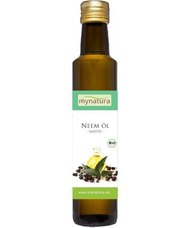 Mynatura Organic Neem Oil - 100% Pure Vegan Skin & Body Care Oil (250ml) | Natural Insect Protection in Glass Bottle - Buy Online on SooperMarket.com