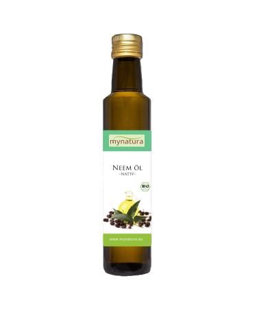 Mynatura Organic Neem Oil I Neem I Oil I Vegetable Oil I Skin Oil I Skin I Body I Care I Vegan I Insect Protection I Glass Bottle (1x 250ml)