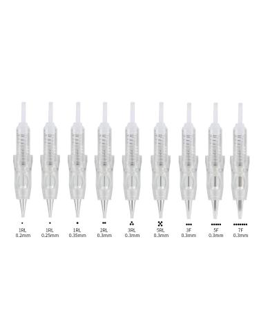 10PCS Intelli Needle Cartridge 3RL - Compatible with Intelli i2 Lady Arrow & Meraki Tattoo Brows Machine | By Mellie Microblading - Buy Online on SooperMarket.com