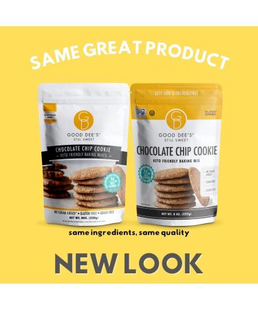 Good Dee's Chocolate Chip Cookie Mix - Keto, Dairy-Free, Soy-Free, Low Carb | 1g Net Carbs per Serving (12 Servings) - Diabetic & Weight Watchers Friendly - Buy Online on SooperMarket.com