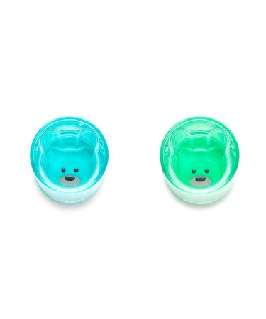 Melii Double-Walled Bear Drinking Cup for Kids - Blue + Mint 2 Pack - Buy Online on SooperMarket.com