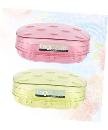 Ciieeo 2pcs Soap Dish Holder Soap Container Soap Box Portable - Buy Online on SooperMarket.com