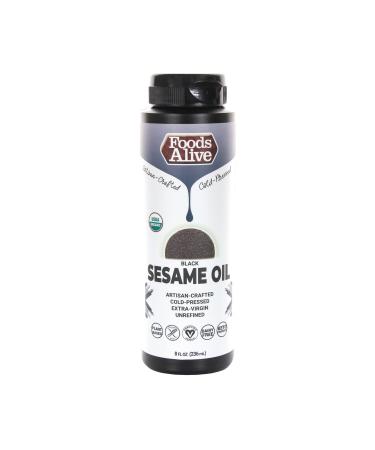 Foods Alive Artisan Cold-Pressed Organic Black Sesame Oil 8 fl oz (236 ml)
