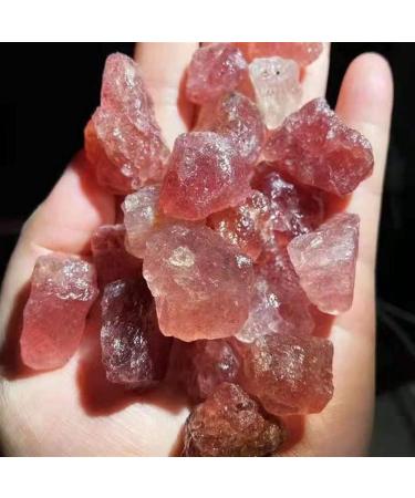 Rough Crystals Raw Strawberry Quartz Specimens for Stones 100g Gift - Buy Online on SooperMarket.com