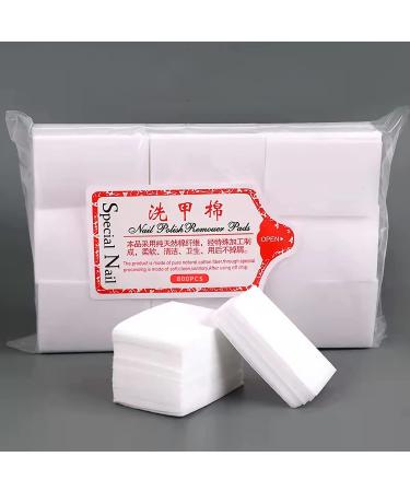 800PCS Professional Nail wipe cotton pads Gel Nail Polish Remover Set Nail Polish Remover Cotton Pads  Disposable Nail Wipes