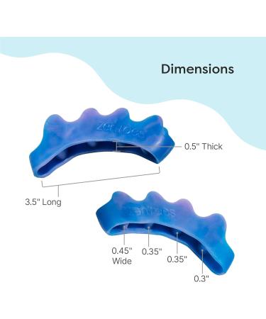 ZenToes Silicone Toe Spacers - Correct Toe Alignment & Bunion Relief - 1 Pair (Moonlight) | International Shipping Available - Buy Online on SooperMarket.com