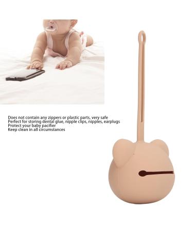 Shop Silicone Pacifier Case - Easy to Clean Dustproof & Soft for Newborns | Practical Coffee Color Design - Buy Online on SooperMarket.com