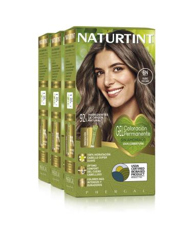 Natureint Biobased |Hair color oohne ammoniak |6n dark blonde |High proportion of natural ingredients3 pack |510 ml 6n.Dark blonde 170 ml (3 pack)