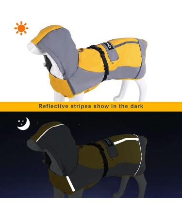 Ownpets Foldable Dog Raincoat | Adjustable Waterproof Pet Jacket with Reflective Straps | Lightweight & Storage Pocket | for Small Dogs & Puppies - Buy Online on SooperMarket.com