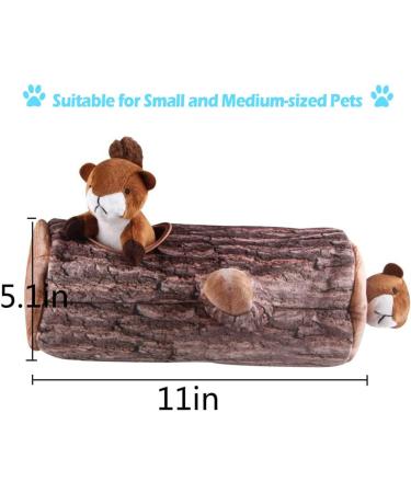 IFOYO Squeak Dog Toy - Durable Squirrel Hide and Seek Puzzle Plush Toy for Small/Medium Dogs - Buy Online on SooperMarket.com