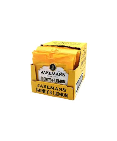 Jakemans Honey & Lemon 73g - Pack of 12 - Soothing Menthol Lozenges - Suitable for Vegetarians Yellow Honey 73 g (Pack of 12)