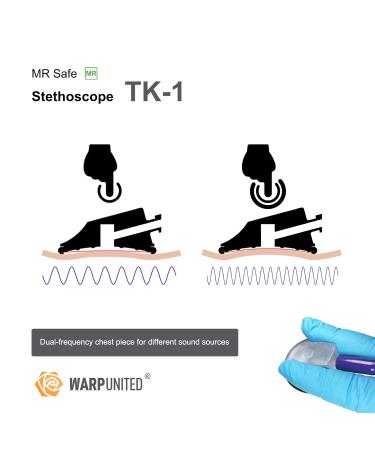 TK-1 Professional MR Safe Stethoscope - Dual-Frequency in Maya Blue | International Shipping Available - Buy Online on SooperMarket.com