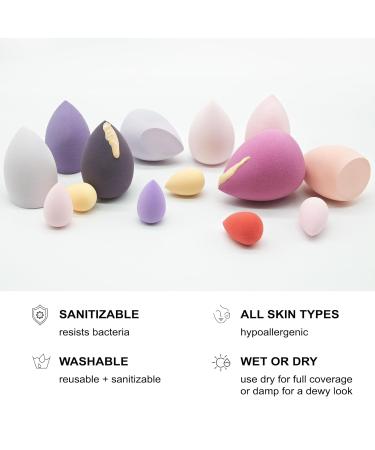 7-PC Multi-Colored Makeup Sponge Set | Beauty Blenders & Mini Sponges for Flawless Liquid Foundation & Powder Application - Buy Online on SooperMarket.com