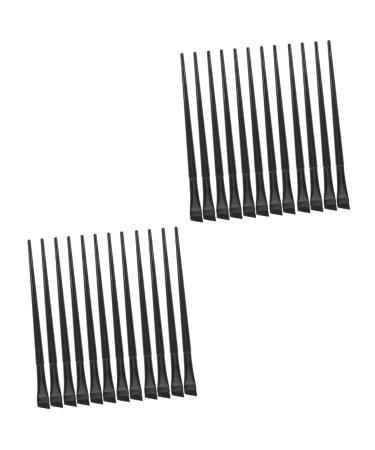 Healeved 24 Pcs Eyeliner Brush Eye Shadow Brush Cosmetic Brush Eyeshadow Eye Makeup Brush Black