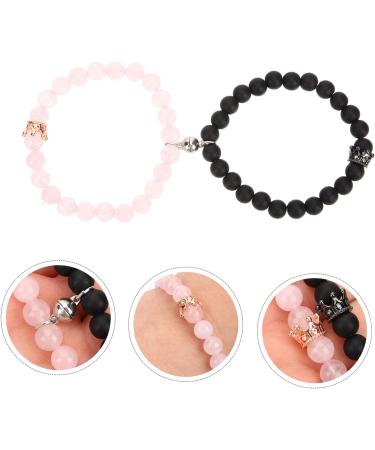 TENDYCOCO 2 Pairs Glass Miss Wrist Chain Letter 7.5x6cmx2pcs Assorted Colorx2pcs - Buy Online on SooperMarket.com