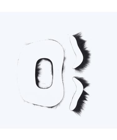 Fake Mustache and Fake Eyebrows Kit Self Adhesive Beard Eyebrow Stickers Fancy Costume Fake Beard for Masquerad Costume Party - Buy Online on SooperMarket.com
