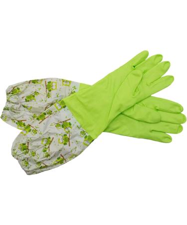 TRIXES Long Green Rubber Pond and Drain Gloves - Heavy Duty Waterproof for Household & Garden Chores - Buy Online on SooperMarket.com
