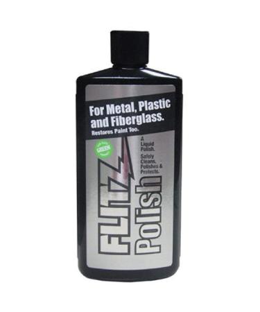 Flitz Multi-Purpose Polish and Cleaner Liquid for Metal, Plastic, Fiberglass, Aluminum, Jewelry, Sterling Silver: Great for Headlight Restoration + Rust Remover, Made in the USA Single