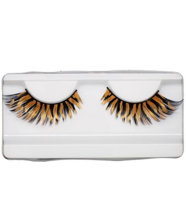 EMILYSTORES Eyelash Extensions Golden Zebra Painting Lashes 1 Pairs