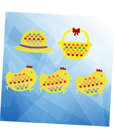 Didiseaon 5pcs Squiz Chicken Toy Set - Easter Party Favors & DIY Crafts | Non-Woven Fabric Baby Toys for Education & Puzzle Fun - Buy Online on SooperMarket.com
