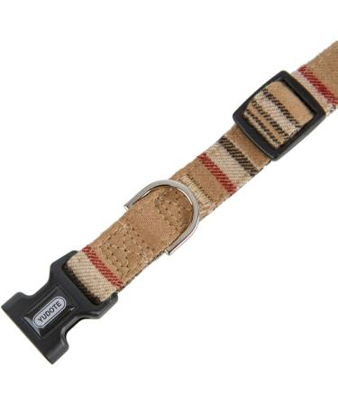Yudote Soft Dog Collar for Small Dogs | Checkered Fabric Sensitive Skin Friendly Beige 1-Pack - Buy Online on SooperMarket.com