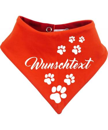 Small Grately Multicolor Bilateral Dog Cloth - Red-Orange Size 1 (Neck Circumference 27-30 cm) | International Shipping - Buy Online on SooperMarket.com