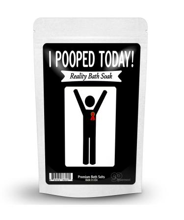 I Pooped Today Bath Soak   Funny Poop Lavender Bath Salts Purple Christmas Spa Gifts for Friends Stocking Stuffers for Women Unisex White Elephant Gift Christmas Retirement Over the Hill