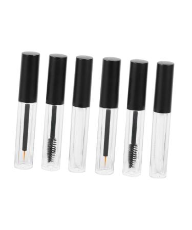 Gogogmee 6pcs Eyeliner Eyelash Bottle Lip Gloss Tubes Eyelashes Eyelash Mascara Transparent Mascara Plastic