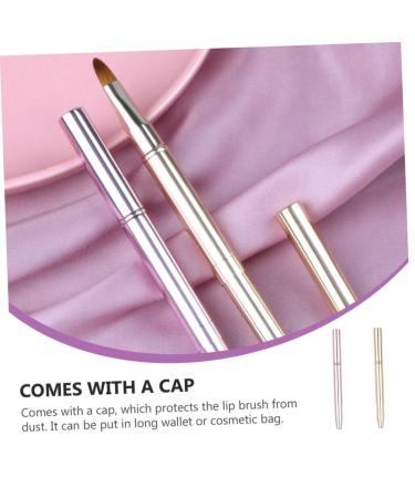NOLITOY Double Ended Lip Brush Set - 4 Pcs Makeup Brushes for Women - Essential Concealer & Lipstick Tools - Assorted Colors - Buy Online on SooperMarket.com